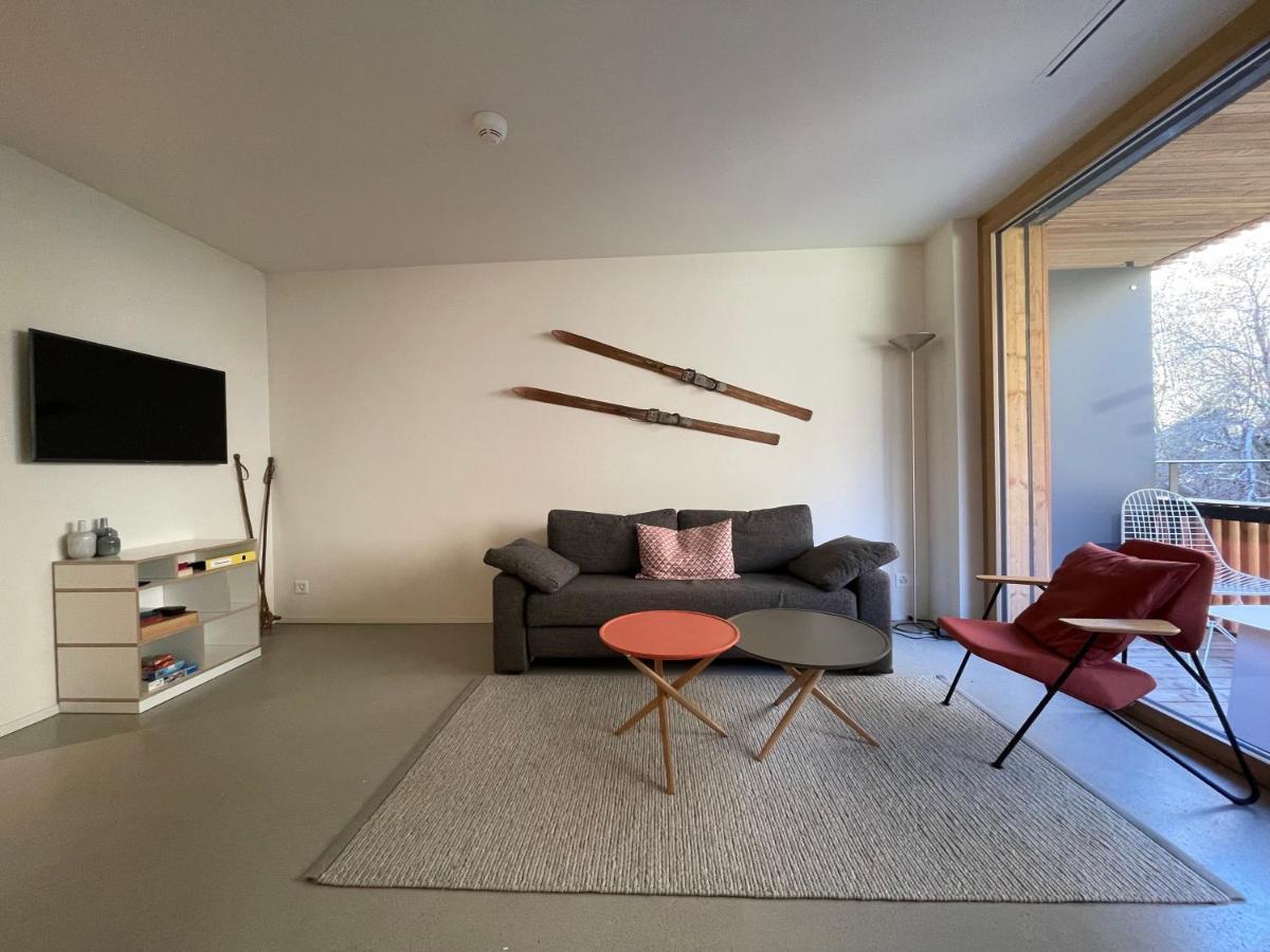 Ferienwohnung 3,5 Zimmer Direkt An Ski- Und Bikepiste Flims Exteriér fotografie