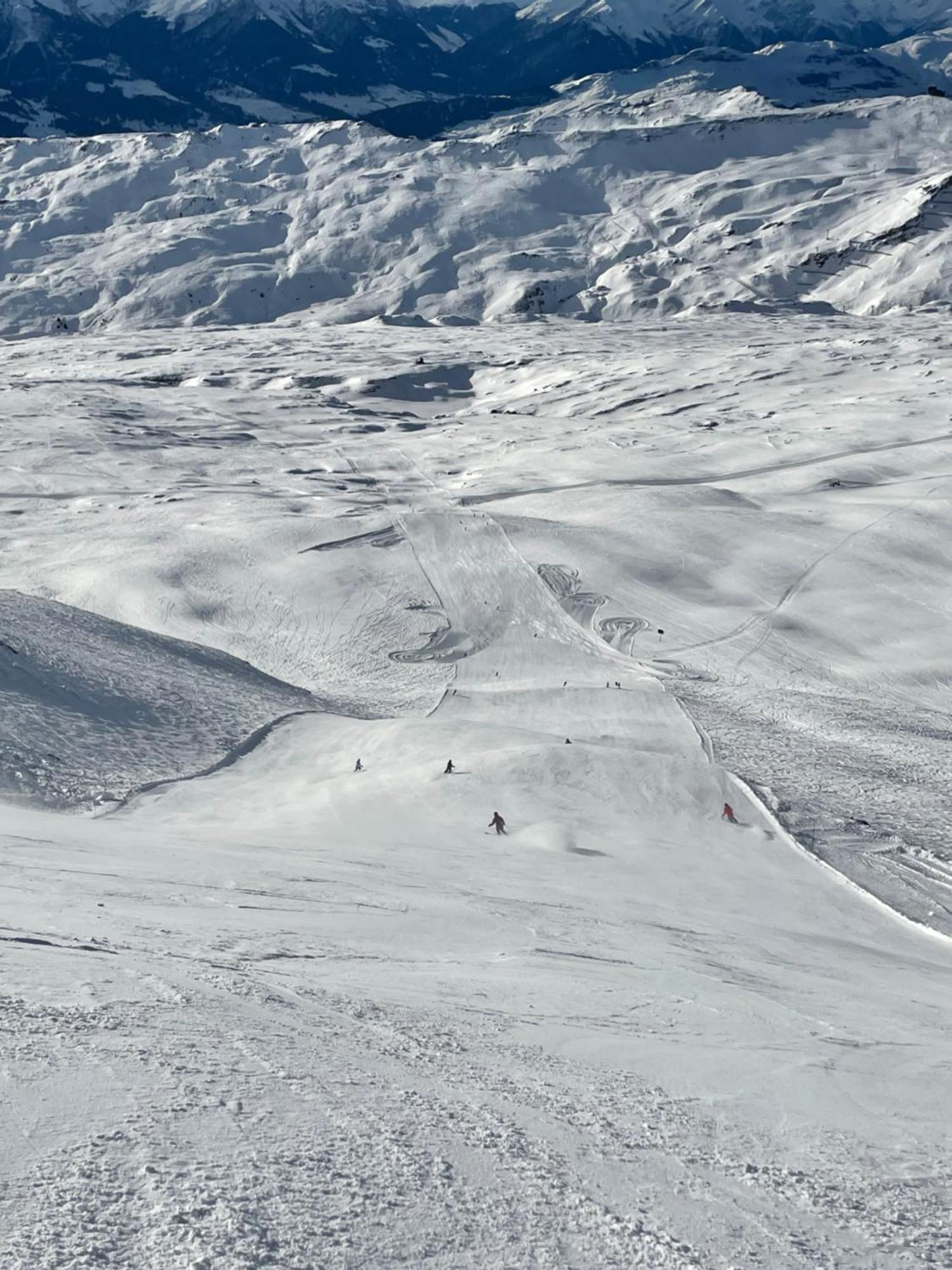 Ferienwohnung 3,5 Zimmer Direkt An Ski- Und Bikepiste Flims Exteriér fotografie
