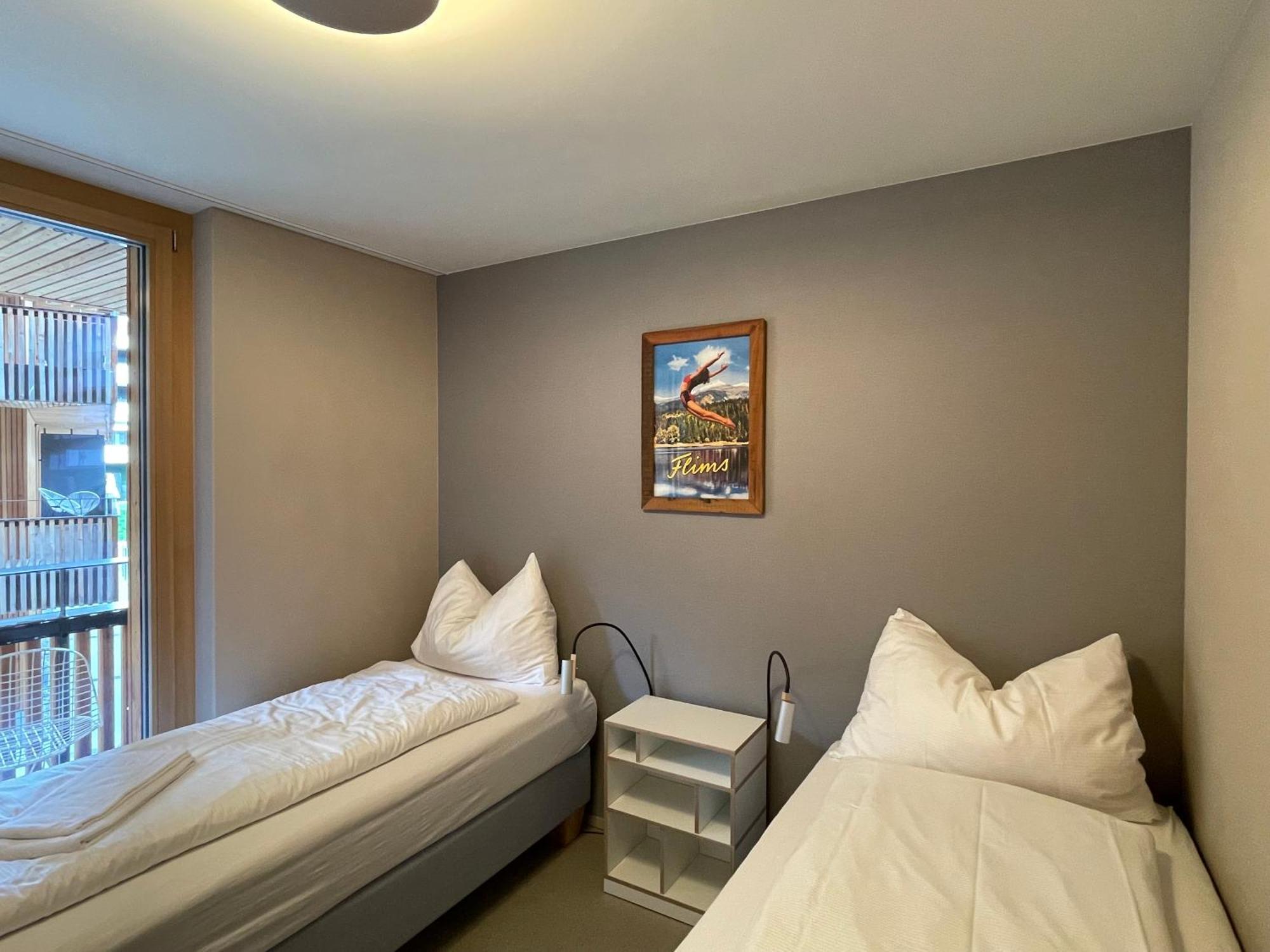 Ferienwohnung 3,5 Zimmer Direkt An Ski- Und Bikepiste Flims Exteriér fotografie